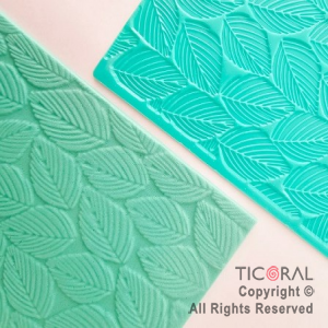 PLACA TEXTURIZADORA HOJAS 15 X 10.5 CM x 1